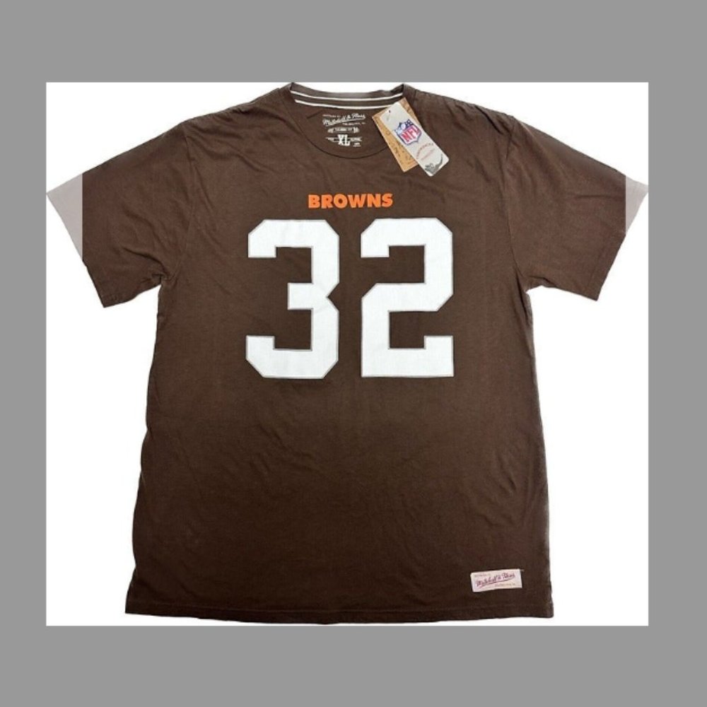 CLEVELAND BROWNS #32 JIM BROWN THROWBACK SHIRT